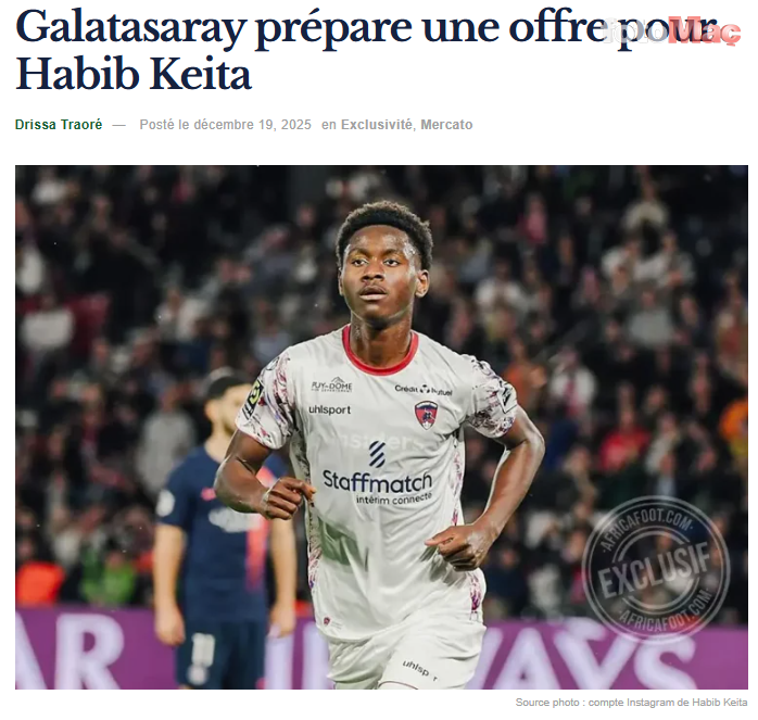 Galatasaray, Habib Keita ile Transfer Görüşmelerine Başladı