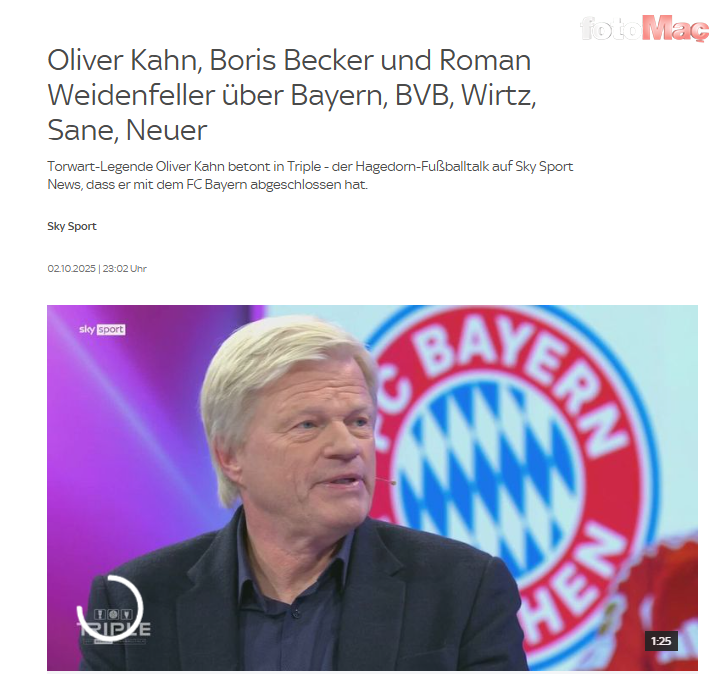 Oliver Kahn'dan Leroy Sane'ye Önemli Uyarı