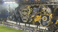 Fenerbahçe ve Roma'nın Mücadelesinde Taraftarlardan Muhteşem Koreografi