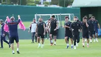 Trabzonspor, Hearts Maçı Öncesi Son Antrenmanını Yaptı