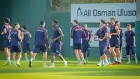 Trabzonspor, Rizespor Maçı Öncesi Son Antrenmanını Yaptı